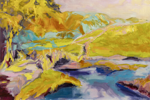 Crossing Into The Midday Sun by Philippa Headley, Painting for Sale on Select
