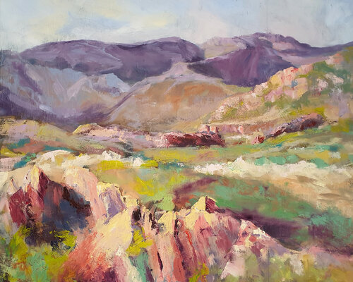 Old Dry Stone Wall by Philippa Headley, Painting for Sale on Select