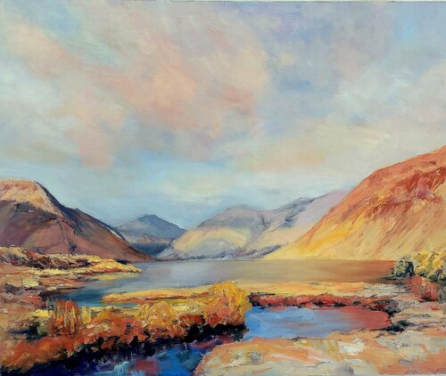 Colours Illuminating The Valley by Philippa Headley, Painting for Sale on Select