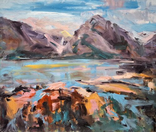 A Breath Of Sun Across The Landscape by Philippa Headley, Painting for Sale on Select
