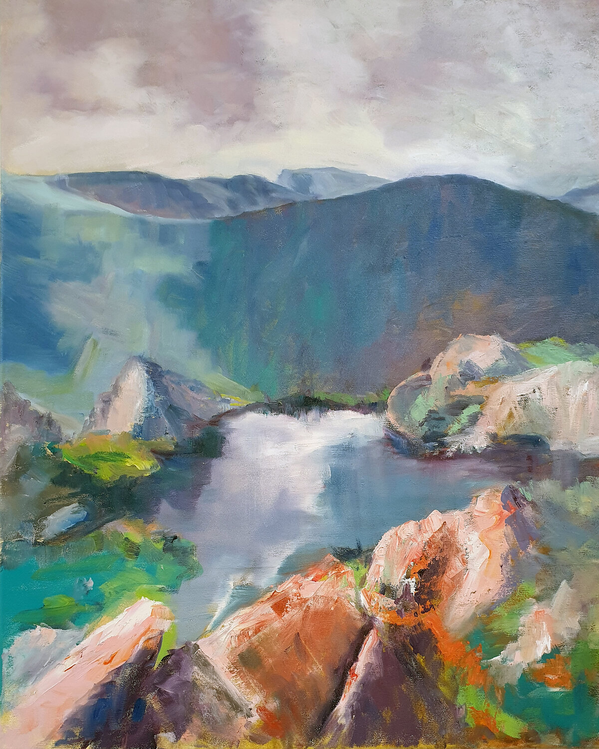Looking Over The Edge Philippa Headley Original painting for sale