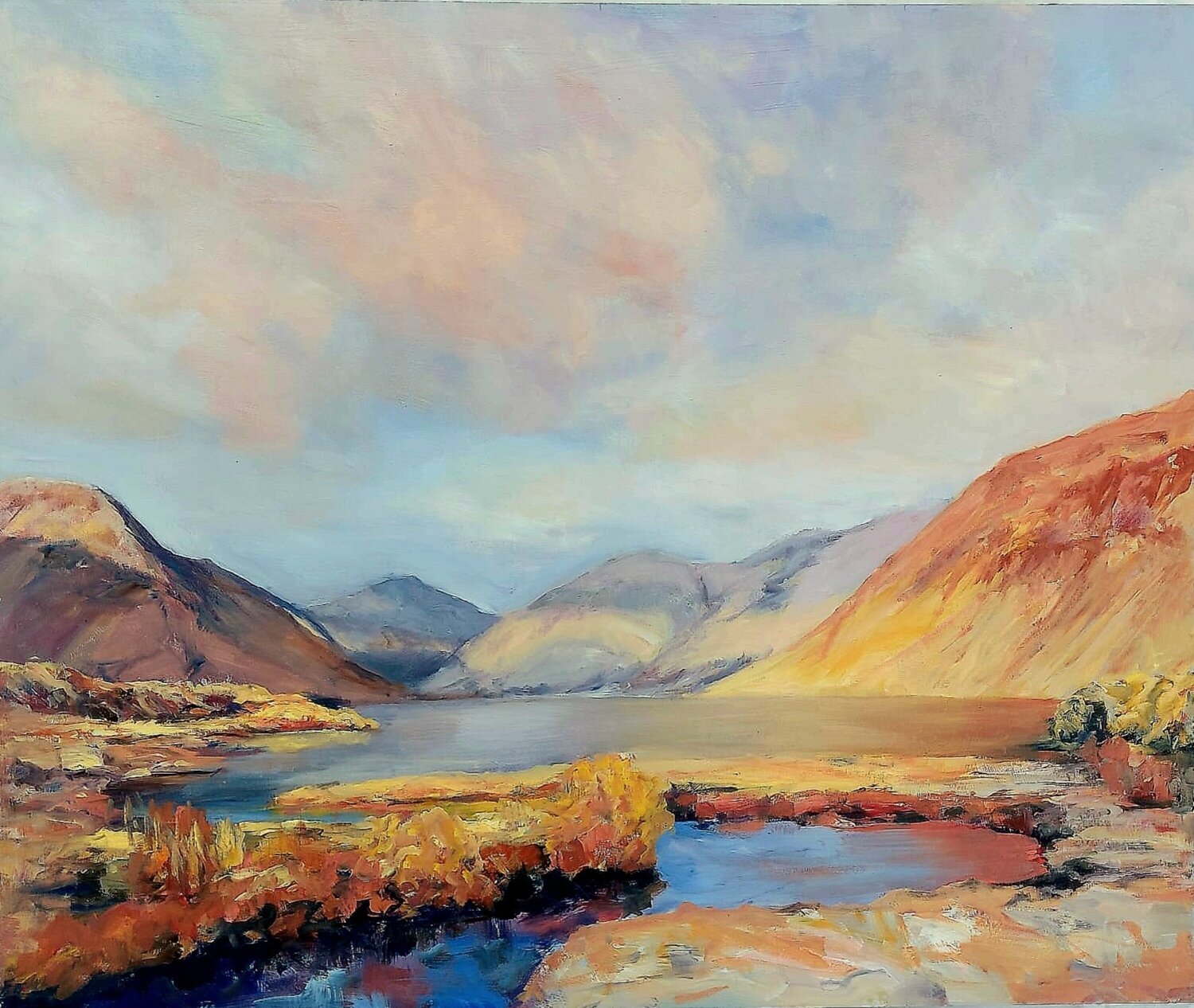 Colours Illuminating The Valley Philippa Headley Original painting for sale