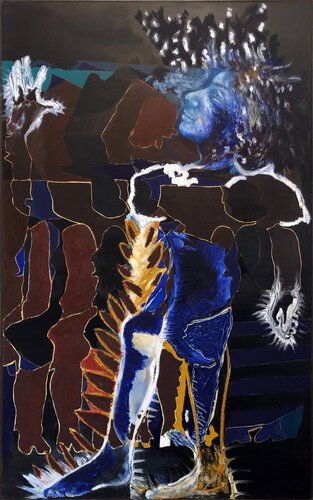 Sie tanzt by Phoebe Lesch, Painting for Sale on Select