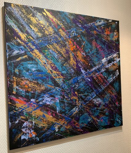 Eclipse solaire en ville by Revelazio, Painting for Sale on Select
