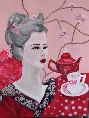 Flavor of the Orient by Ines Duarte, Painting for Sale on Select