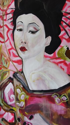 The Gheisha by Ines Duarte, Painting for Sale on Select