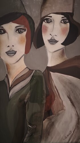 Sisters von Ines Duarte, Malerei kaufen auf Select