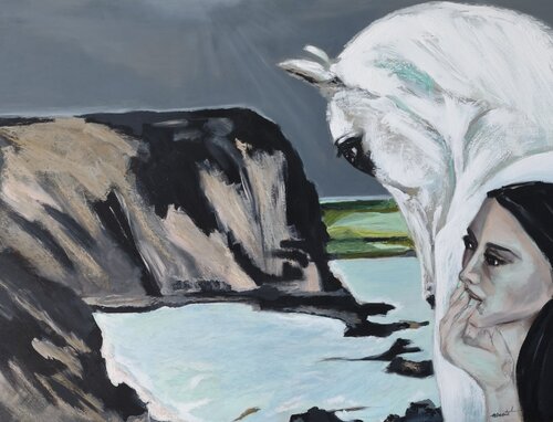 Non io senza di te by Ines Duarte, Painting for Sale on Select