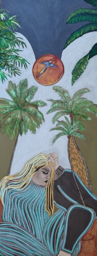 'Mom, are you tired?' by Ines Duarte, Painting for Sale on Select