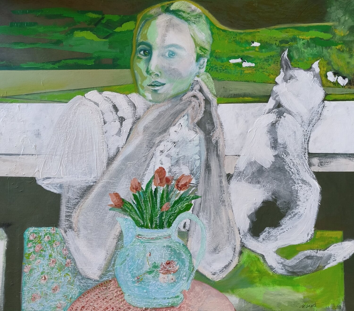 The Quiet Within Me Ines Duarte Original painting for sale