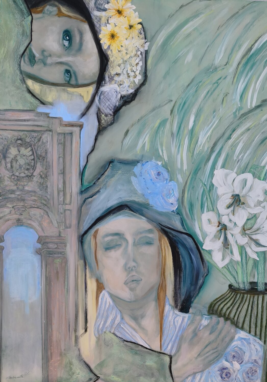 Saudade Ines Duarte Original painting for sale