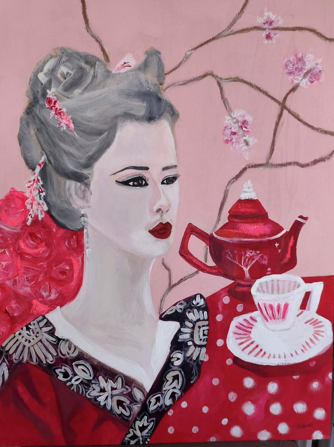 Flavor of the Orient Ines Duarte Original painting for sale