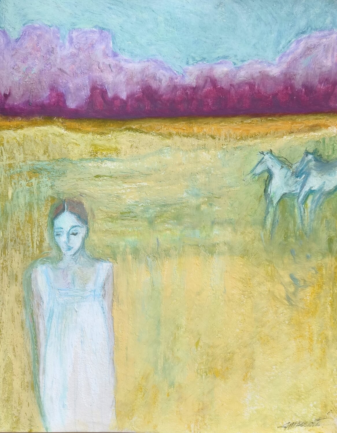 Sogno Dorato Ines Duarte Original painting for sale