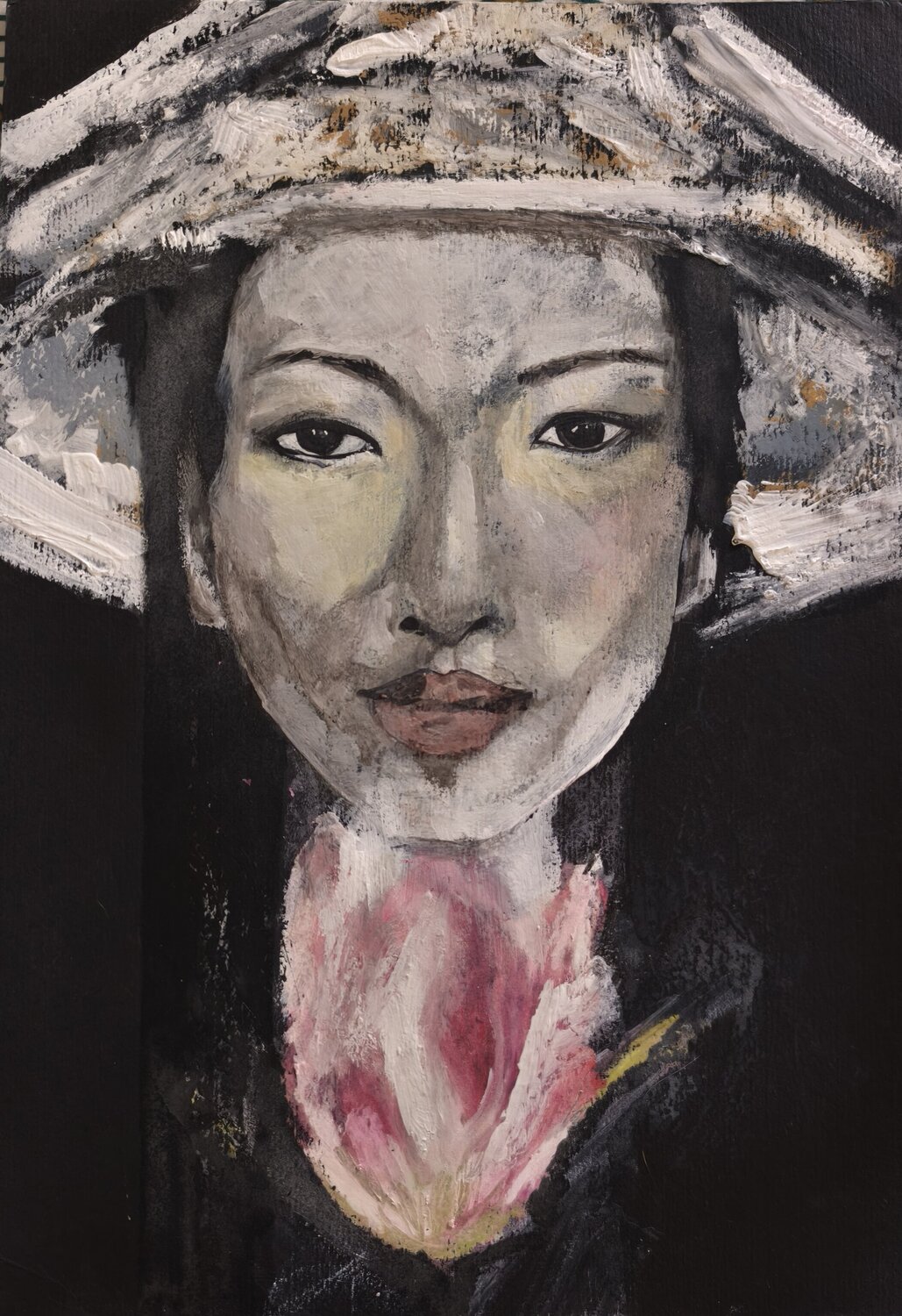 Sguardo di Grazia e Riso Ines Duarte Original painting for sale