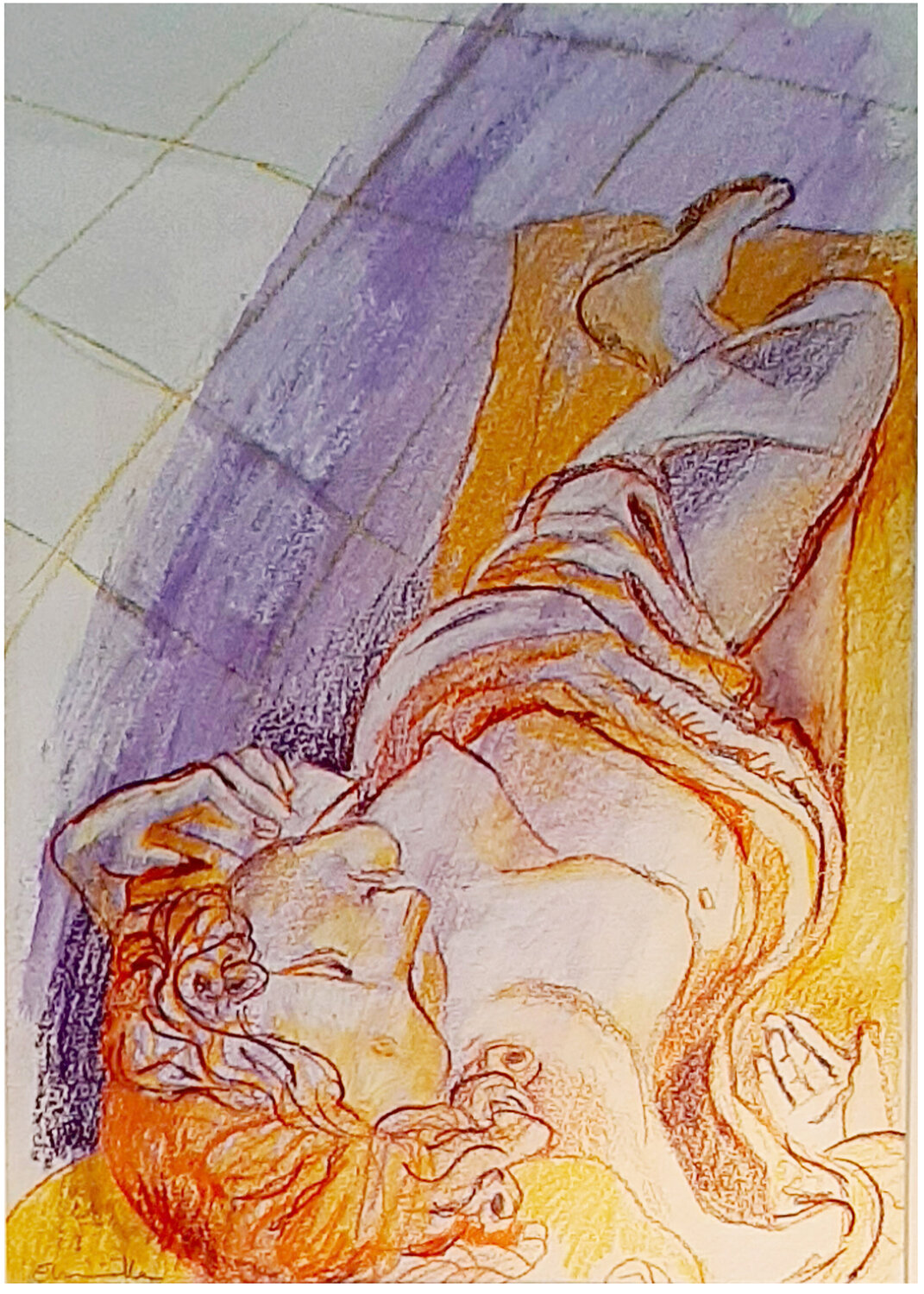 La Siesta d'après Denis Foyatier (1848) - Sculpture dessinée au Louvre Emmanuelle Braine Bonnaire Drawing for sale