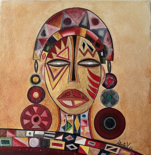 Maschera by Alceste Venneri, Painting for Sale on Select