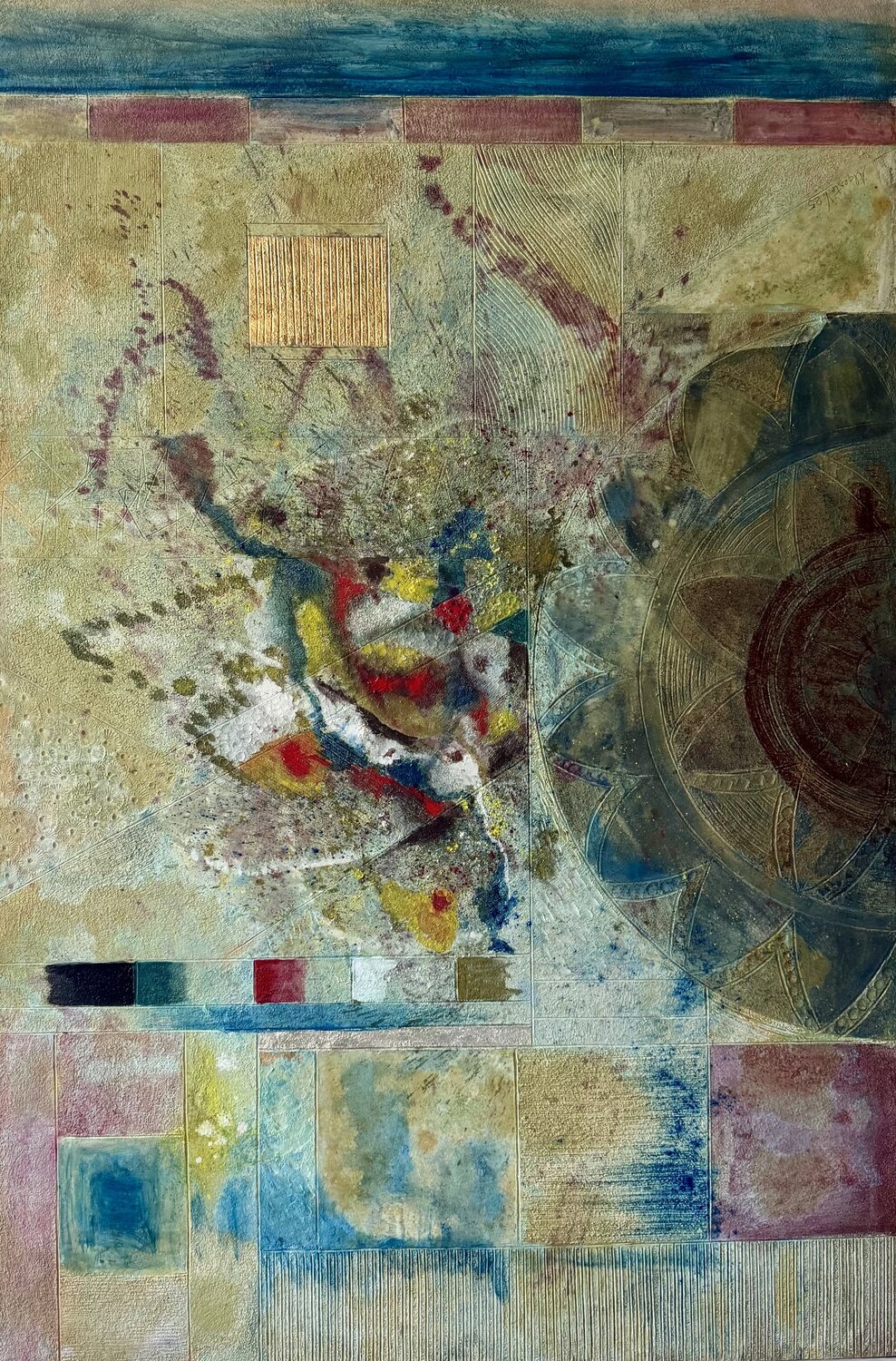 Frammenti in equilibrio Alceste Venneri Original painting for sale