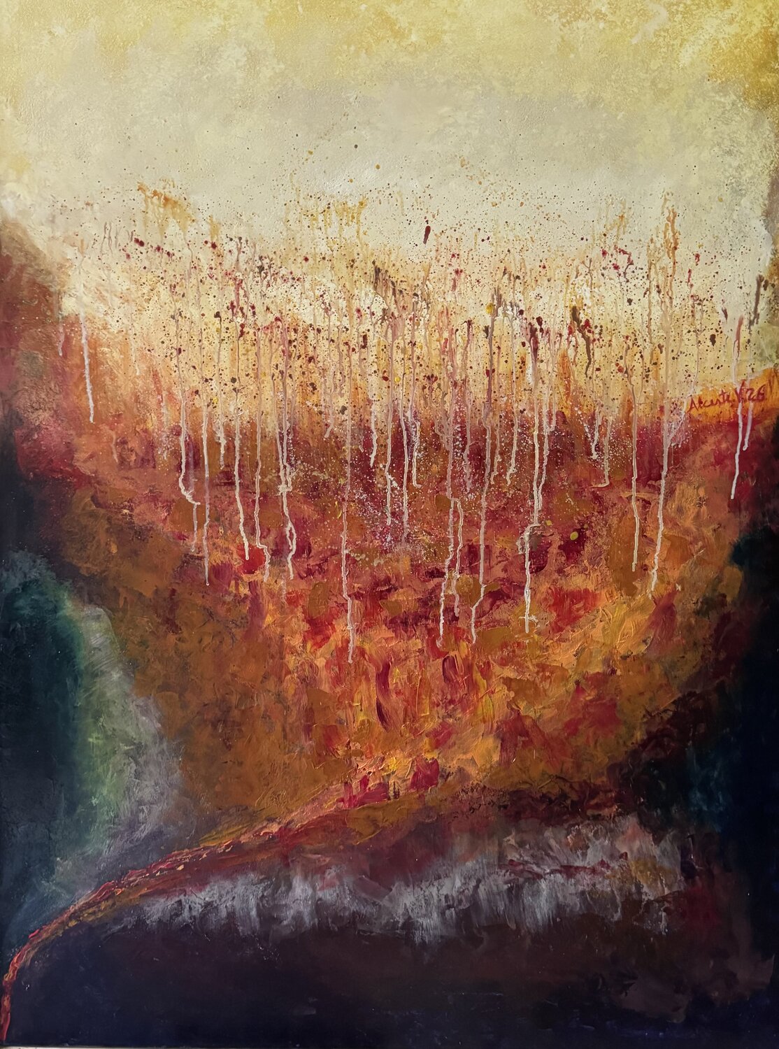 Stratigrafia di luce Alceste Venneri Original painting for sale