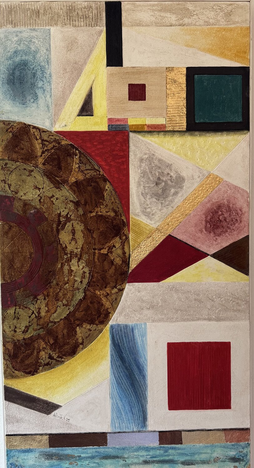 Equilibrio corroso Alceste Venneri Original painting for sale