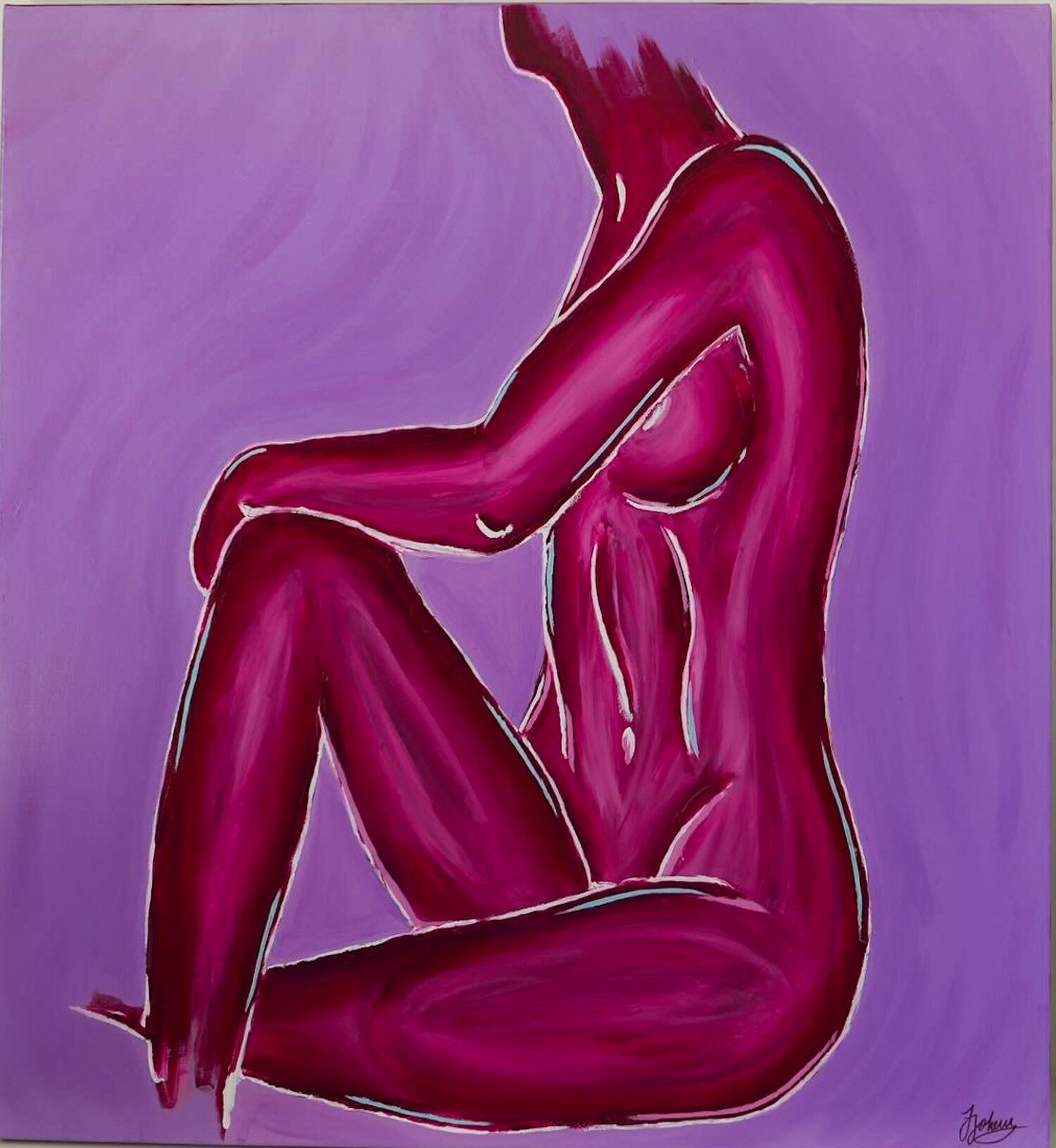 Shyness in Purple