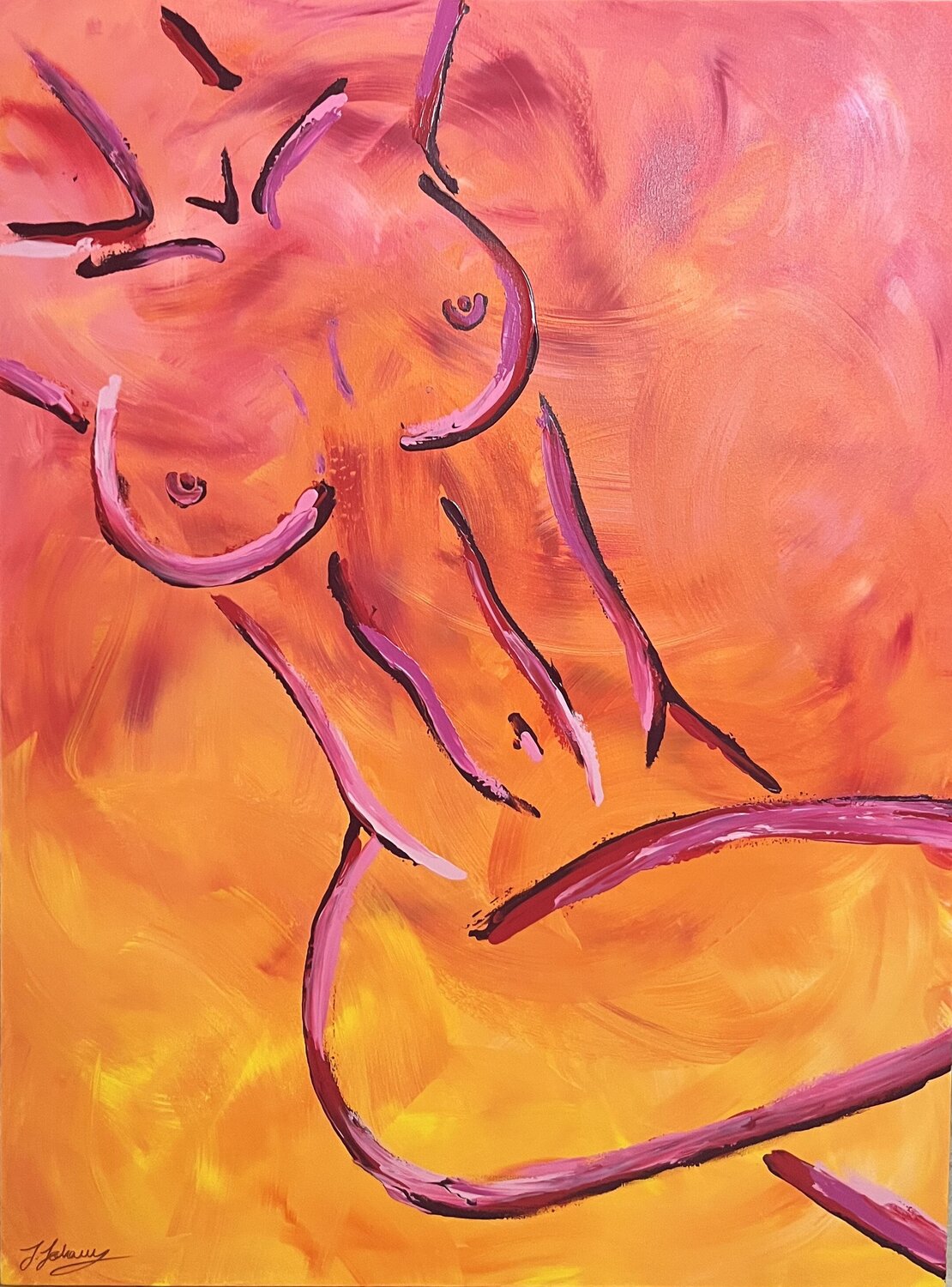 Summer Julia Johannvordersielhorst Original painting for sale