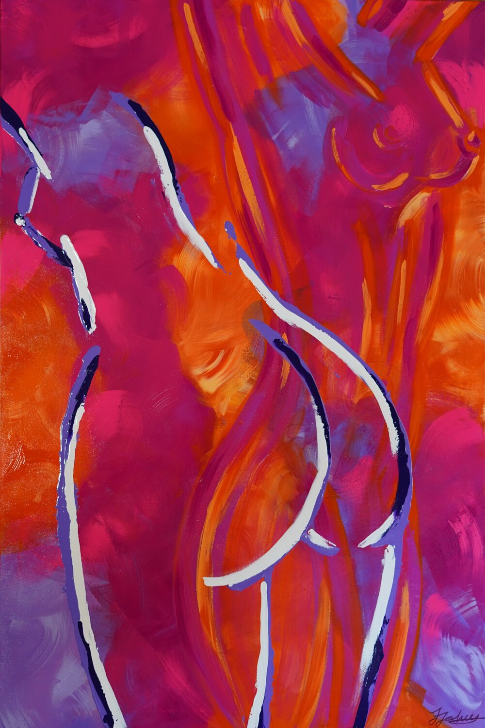 Gentle Love Julia Johannvordersielhorst Original painting for sale