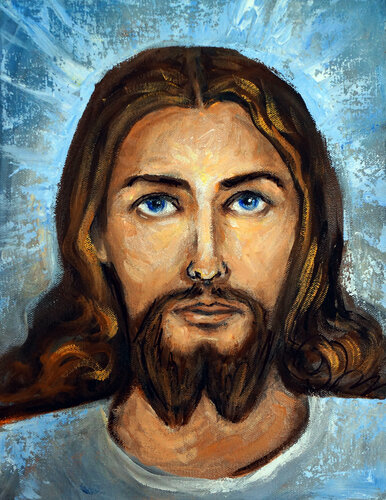 Face of Christ 2 by Valerie Vescovi, Painting for Sale on Select