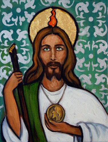 ST JUDE by Valerie Vescovi, Painting for Sale on Select