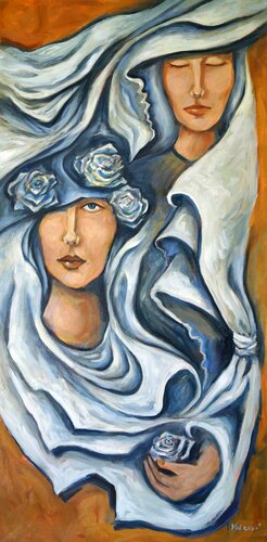 Nuances de Paix by Valerie Vescovi, Painting for Sale on Select