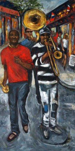 Avenue Jazz by Valerie Vescovi, Painting for Sale on Select