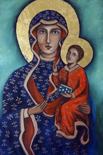 Our Lady of Czestochowa by Valerie Vescovi, Painting for Sale on Select