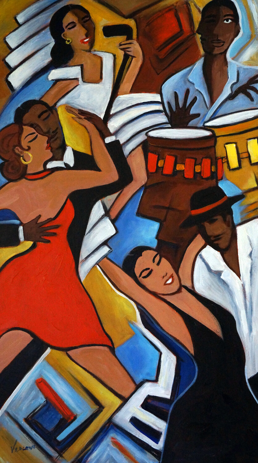 The Nightclub Valerie Vescovi Original painting for sale