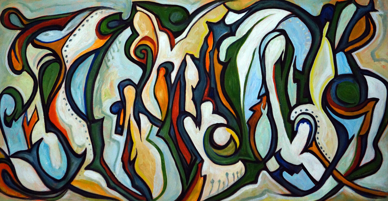 Le Printemps a Surgit Valerie Vescovi Original painting for sale