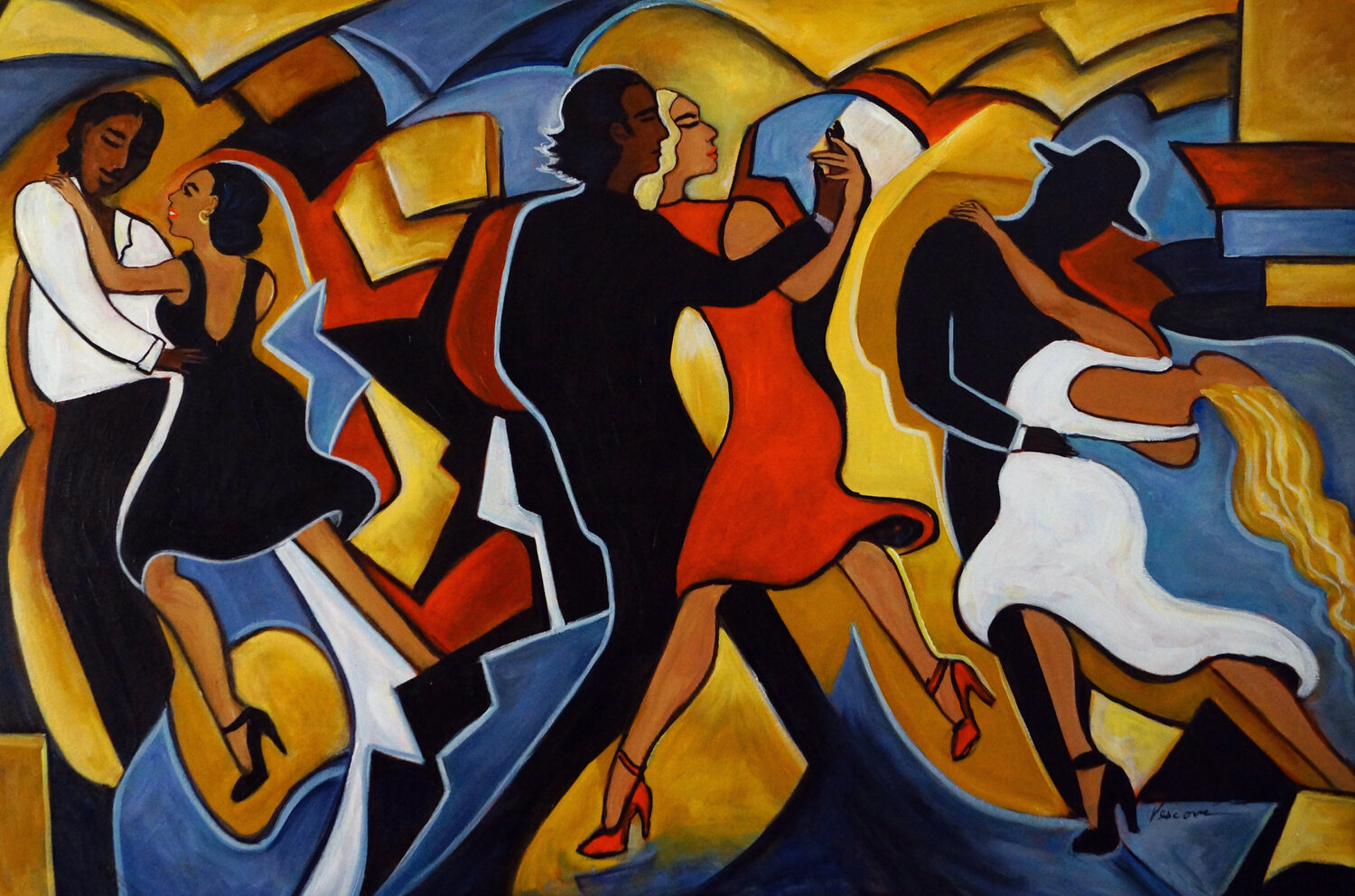 Calor de Salsa Valerie Vescovi Original painting for sale