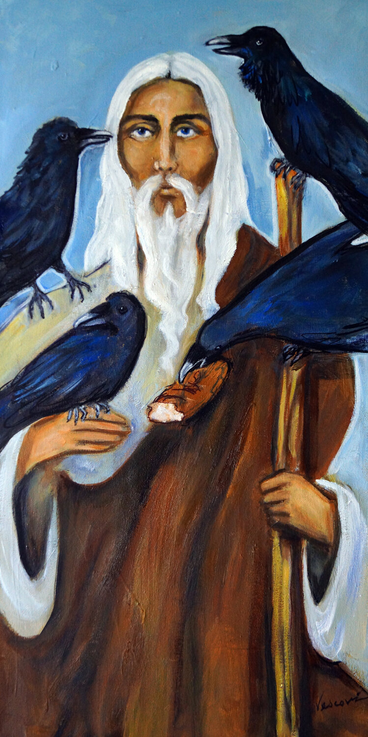 Prophet Elijah Valerie Vescovi Original painting for sale