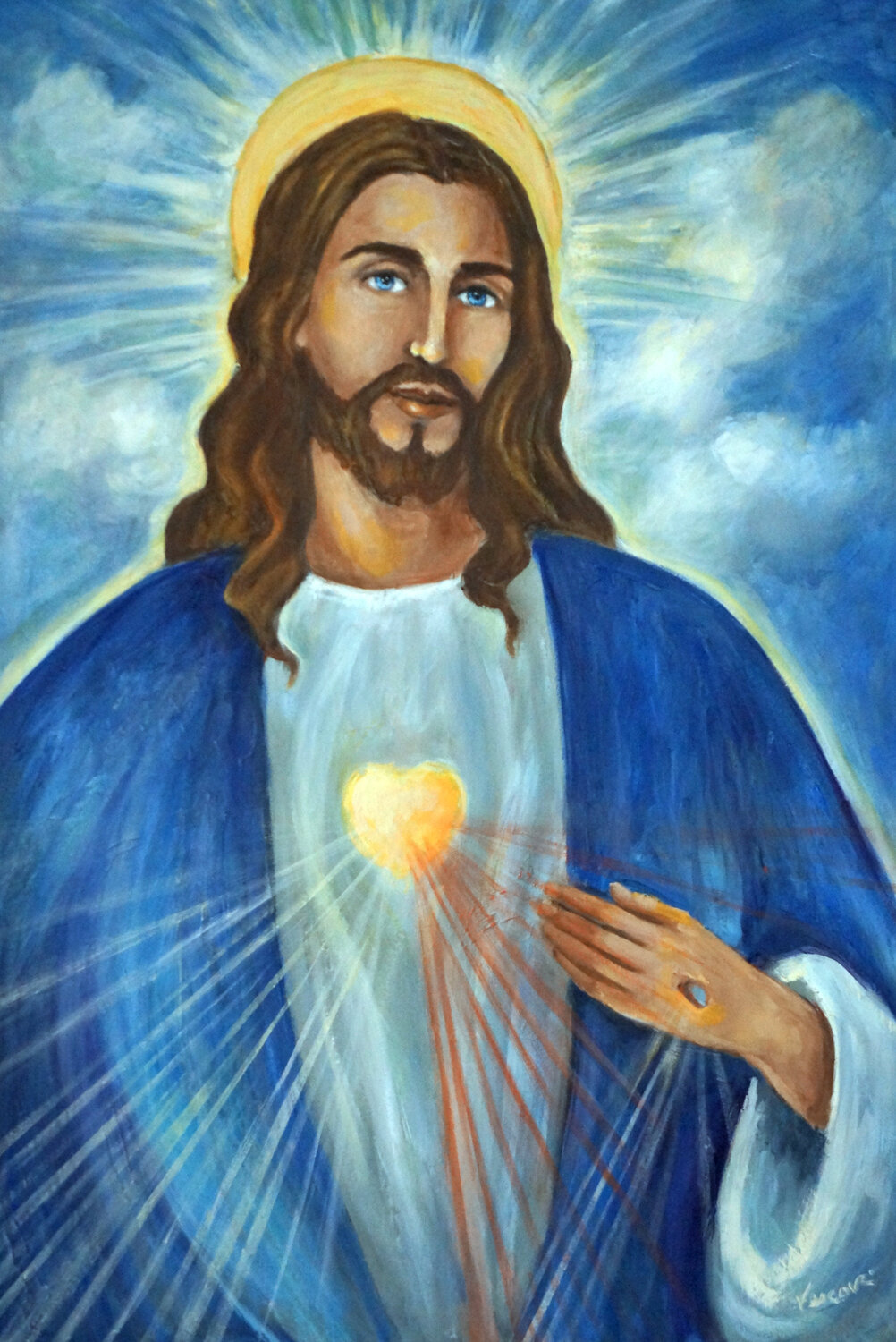 Divina Misericordia Valerie Vescovi Original painting for sale