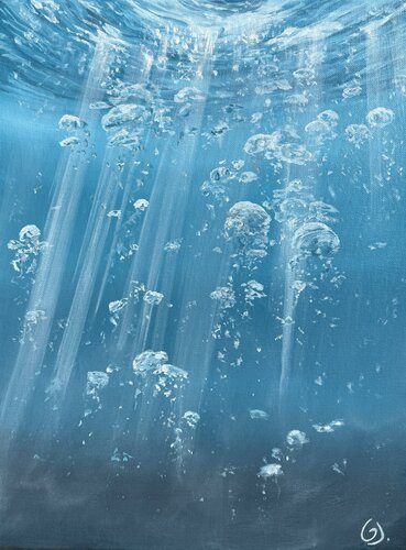 Whispers of the Deep by Julie Gazounaud, Painting for Sale on Select
