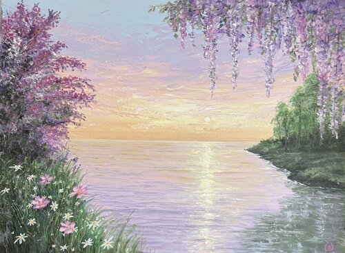 Absolute peace by Julie Gazounaud, Painting for Sale on Select