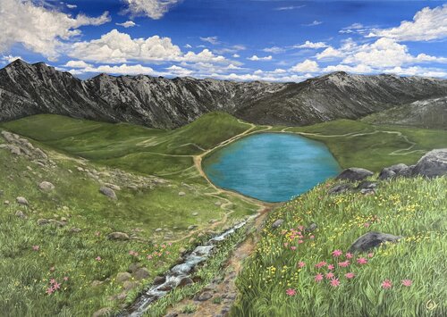 Blossom by Julie Gazounaud, Painting for Sale on Select