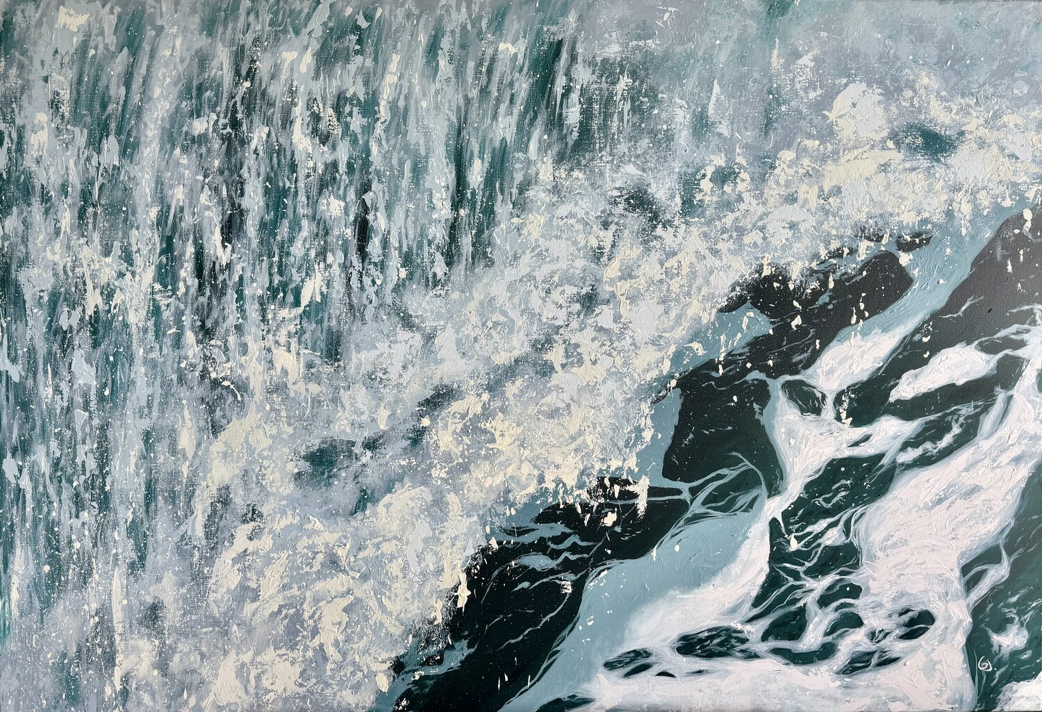 Intimacy Julie Gazounaud Original painting for sale