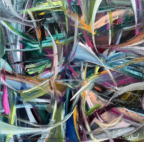 Chasing shadows by Maria Esmar, Painting for Sale on Select