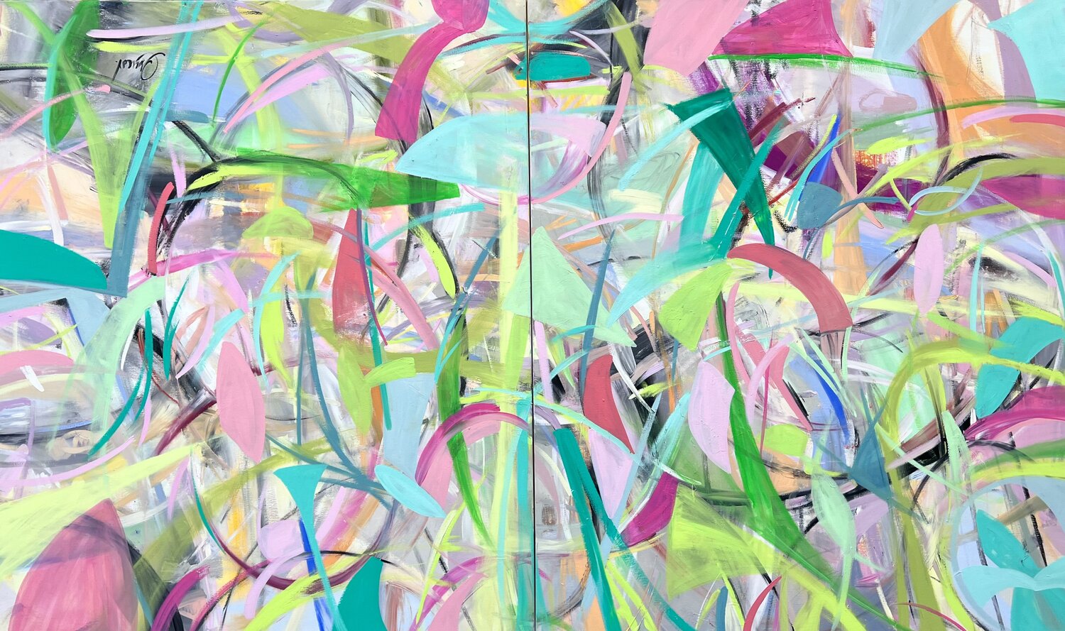 Abstract reverie Maria Esmar Original painting for sale