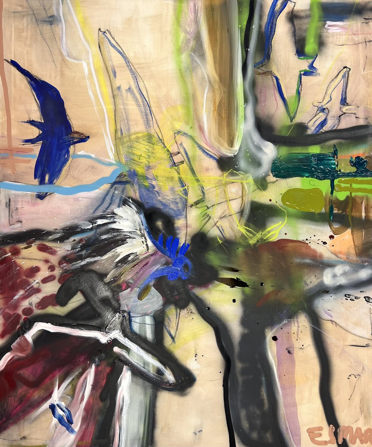 We remain Maria Esmar Original painting for sale
