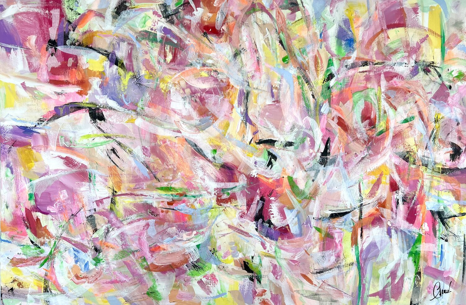 Keeper of the flame Maria Esmar Original painting for sale