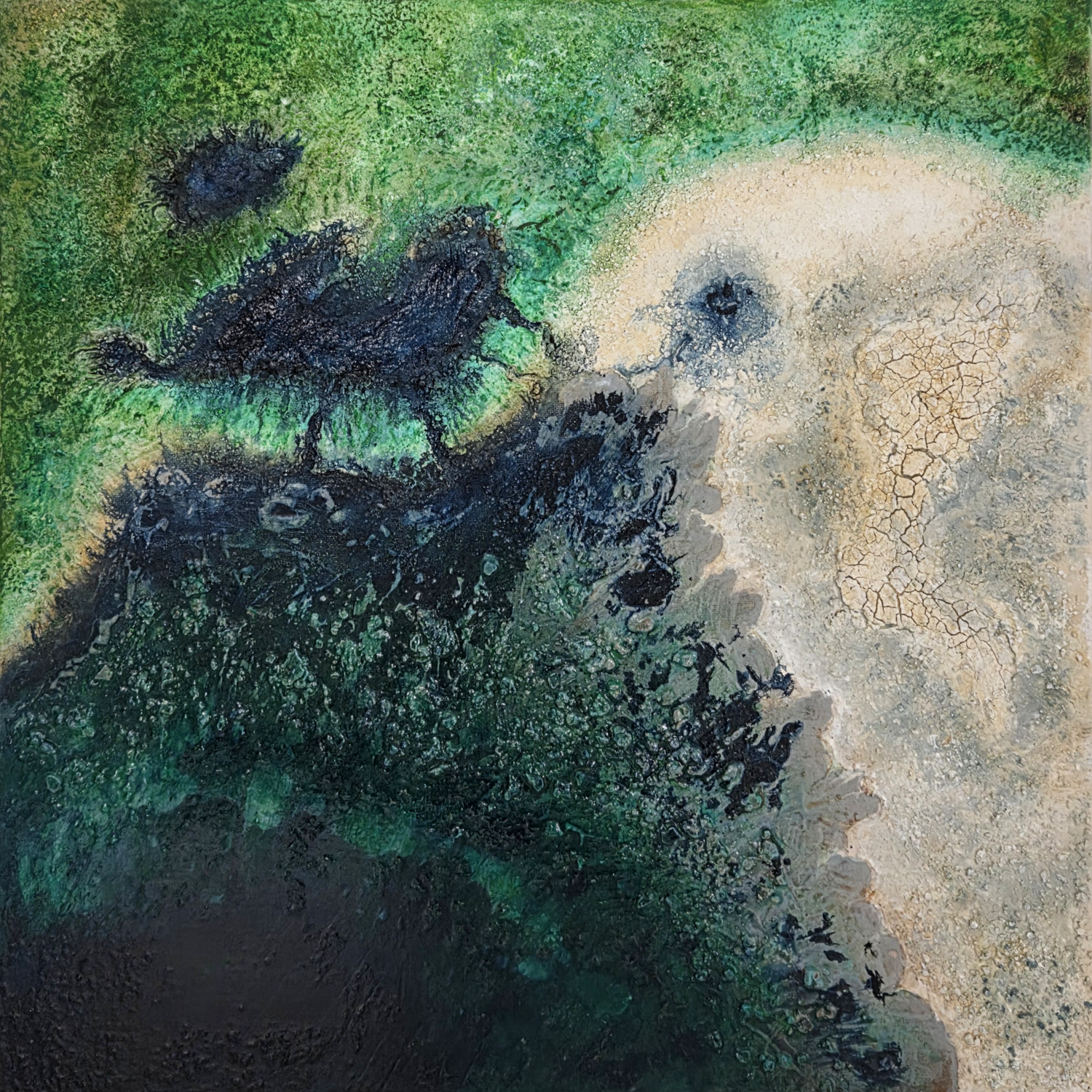 Lagoon Soňa Kartes Original painting for sale