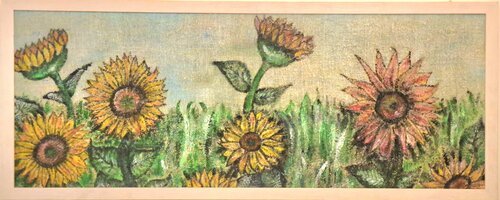 Campo di girasoli by Luigia Boccalone, Painting for Sale on Select