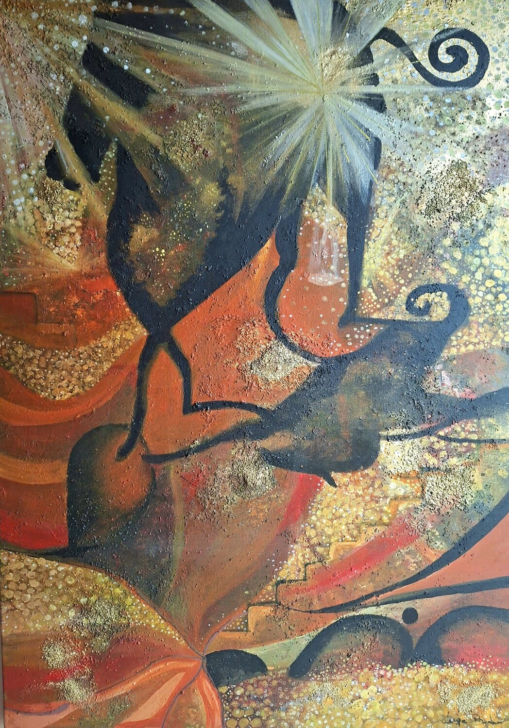 Ombra del Re dei Visigoti Luigia Boccalone Original painting for sale