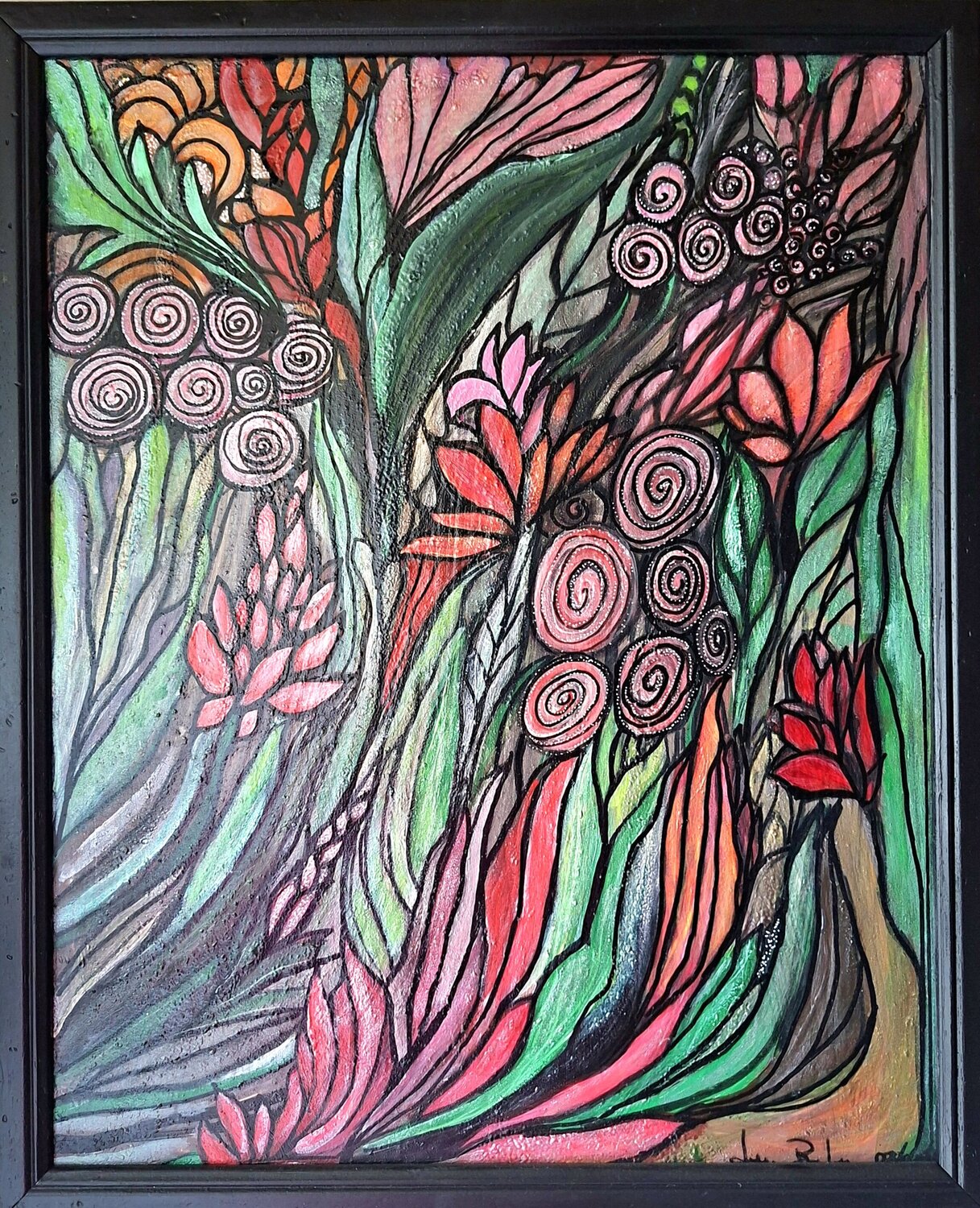 Campo di fiori Luigia Boccalone Original painting for sale
