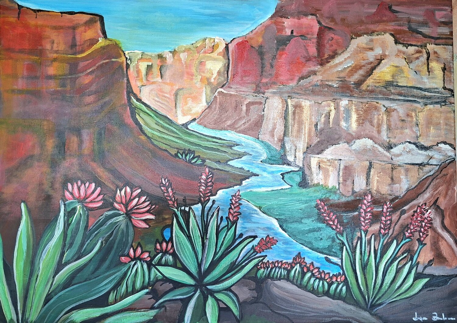 Grand Canyon Luigia Boccalone Original painting for sale