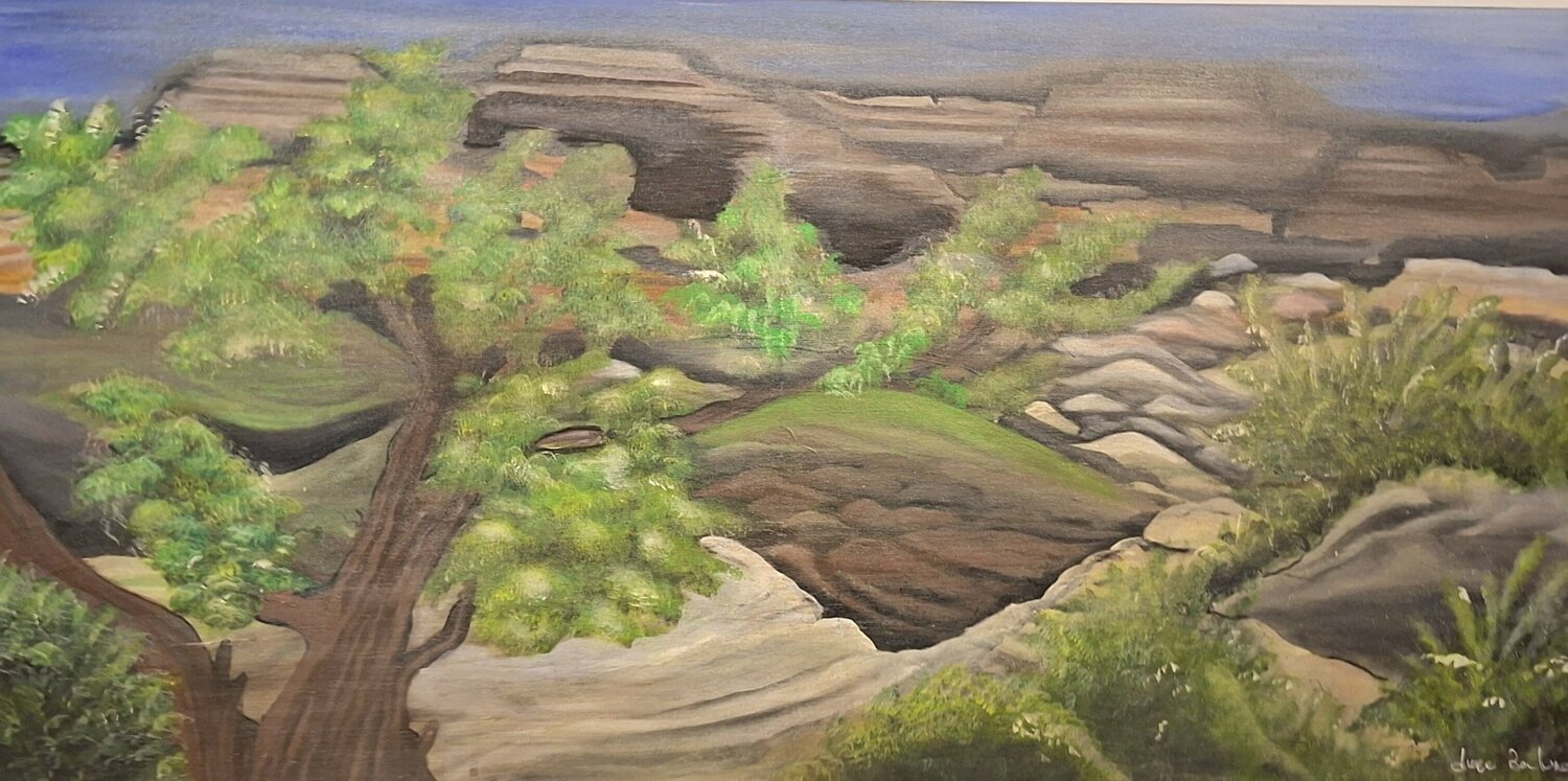 CANYON INFINITO Luigia Boccalone Original painting for sale